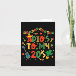 Adios naar mijn 20e decoratie 30e verjaardag Cinco Kaart