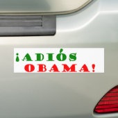 !Adiós, Obama! Bumpersticker (Op auto)