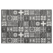 Adire Pattern - Zwart-wit Stof (Fat Quarter)