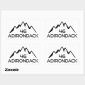 Adirondack 46 Bergen Rechthoekige Sticker (Vel)