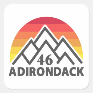 Adirondack 46 Regenboog Vierkante Sticker