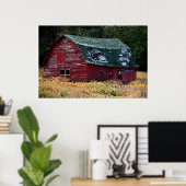 Adirondack barn poster (Thuiskantoor)