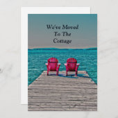 Adirondack Beach Chairs New Address Blauwgroen Mov Aankondiging (Voorkant / Achterkant)