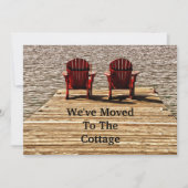 Adirondack Beach Chairs Red Moving New Home Aankondiging (Voorkant)