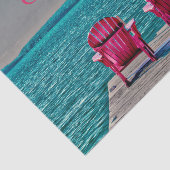 Adirondack Beach Chairs Rustic Blauwgroen Geniet v Tissuepapier (Detail)