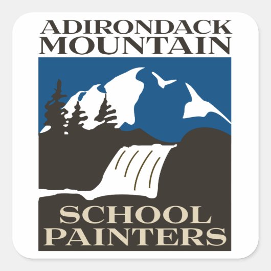 Adirondack Bergschool Schilders Sticker (Voorkant)