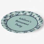 Adirondack Chairs Custom Message Aqua Blue Papieren Bordje (Gekanteld)