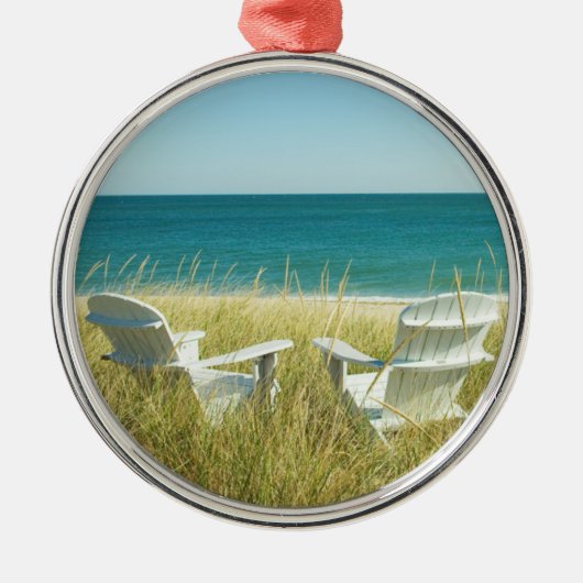 Adirondack Chairs in de Dunes Metalen Ornament (Voorkant)