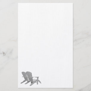 Adirondack Chairs Linen Paper Briefpapier
