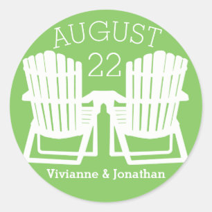 Adirondack Chairs Ronde Sticker
