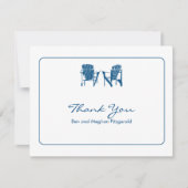 Adirondack Chairs Thank You Bedankkaart (Voorkant)