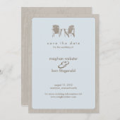 Adirondack Chairs Wedding Save the Date (Voorkant / Achterkant)