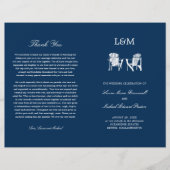 Adirondack Chaises de plage Programme de mariage b (Devant)