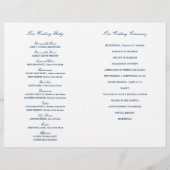 Adirondack Chaises de plage Programme de mariage b (Dos)