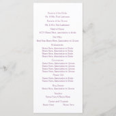 Adirondack Chaises Plum Beach Wedding Programme (Dos)