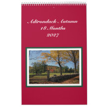 Adirondack Herfst 18 Maanden Kalender