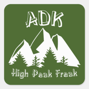 Adirondack High Peak Freak Vierkante Sticker