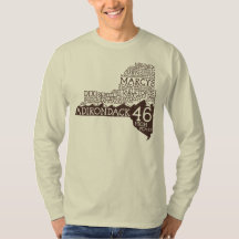 Adirondack High Peaks Long Sleeve T-Shirt (Brown)