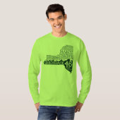 Adirondack High Peaks Long Sleeve T-Shirt (Green) (Voorkant volledig)