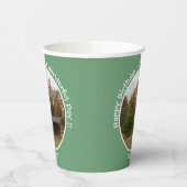 Adirondack Lean-to in de herfst Verjaardagsfeestar Papieren Bekers (Links)