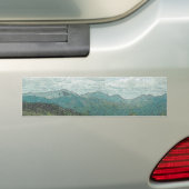 Adirondack Mountain Peaks Panorama Bumpersticker (Op auto)