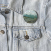 Adirondack Mountain Peaks Panorama Ronde Button 5,7 Cm (In situ)