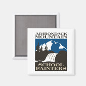 Adirondack Mountain School Schilders Magnet Magneet (Voorkant / Achterkant)