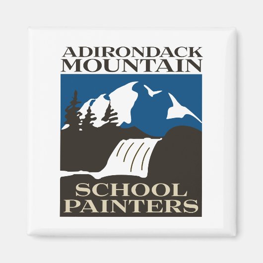 Adirondack Mountain School Schilders Magnet Magneet (Voorkant)