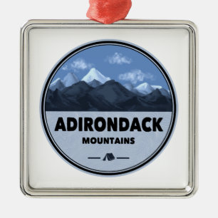 Adirondack Mountains New York Camping Metalen Ornament
