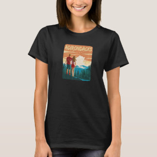 Adirondack Mountains Park Wandelen Paar Bos Adi T-shirt