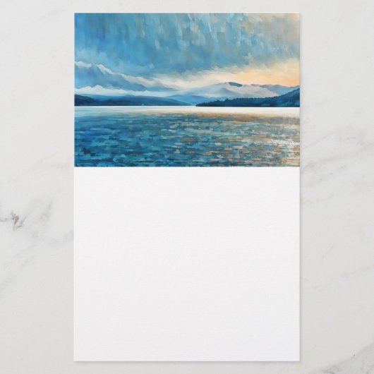 Adirondack Scène op Briefpapier (Voorkant)