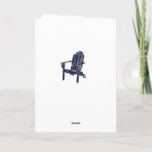 Adirondack-stoel aangepaste boodschap elke gelegen kaart (Achterkant)
