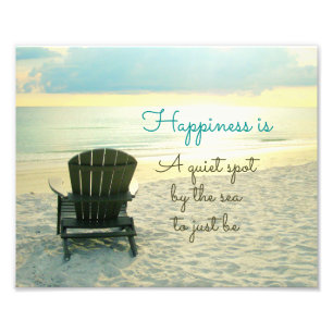 Adirondack-stoel op doorsnee foto foto afdruk