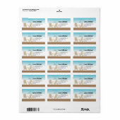 Adirondack Stoelen | Adres Etiket (Full Sheet)