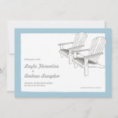 Adirondacks d'été Enregistrer la date Invitation (Devant)