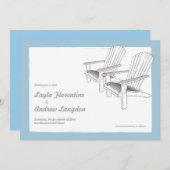 Adirondacks d'été Enregistrer la date Invitation (Devant / Derrière)