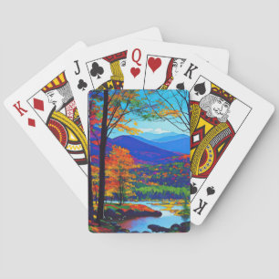 Adirondacks herinnerd pokerkaarten