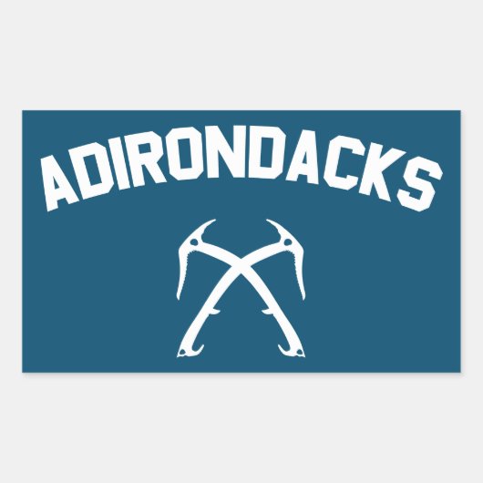 Adirondacks ijsbaan rechthoekige sticker (Voorkant)