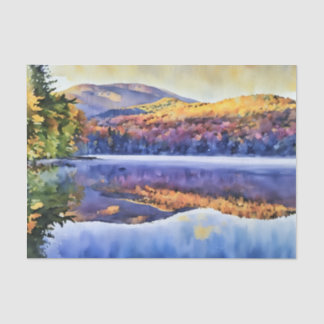Adirondacks in de herfst Heart Lake Tissuepapier