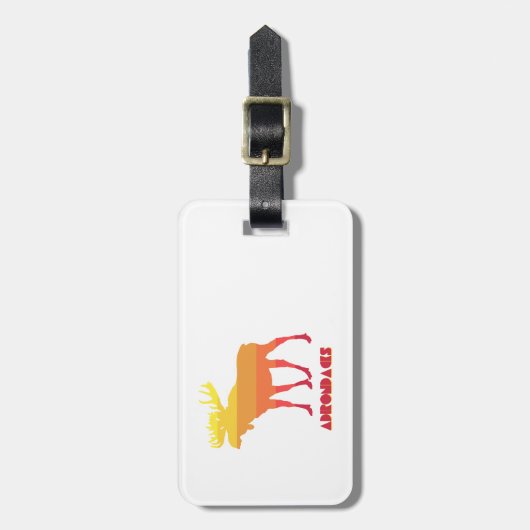 Adirondacks Moose Bagagelabel (Voorkant verticaal)