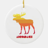Adirondacks Moose Keramisch Ornament (Achterkant)
