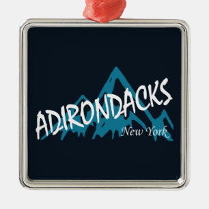 Adirondacks New York Mountains Metalen Ornament