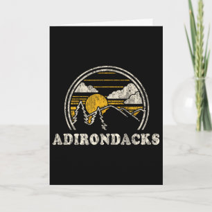 Adirondacks New York Ny T-shirt vintage wandelen M Kaart