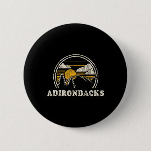 Adirondacks New York Ny T-shirt vintage wandelen M Ronde Button 5,7 Cm
