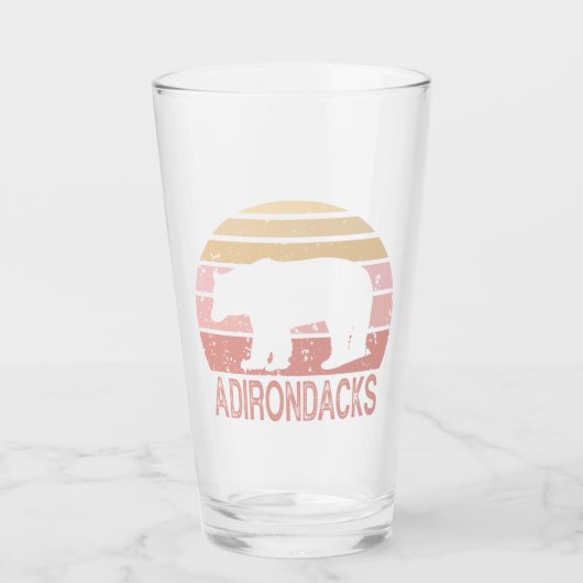 Adirondacks Retro Beer Glas (Voorkant)
