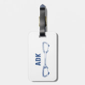 Adirondacks Rock Klim Quickdraw Bagagelabel (Achterkant verticaal)