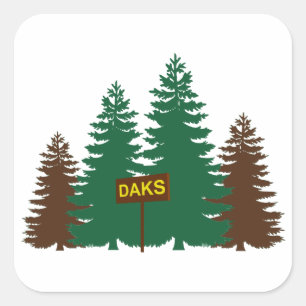 Adirondacks Vierkante Sticker