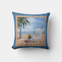 Adirondak-stoel op het strand van Wright tsville