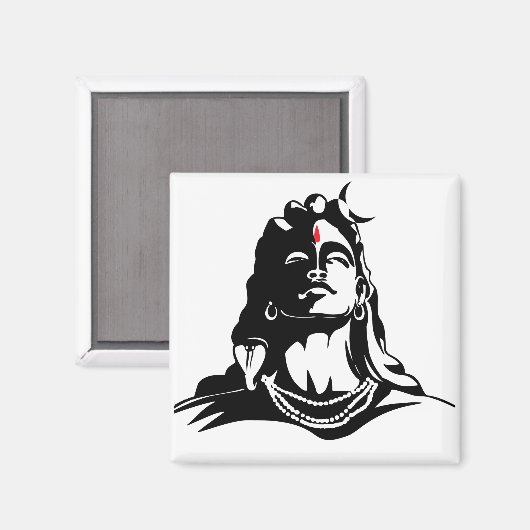 Adiyogi Mahadev Om Namah Shivaya Hindu Magneet (Voorkant / Achterkant)