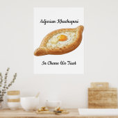 Adjarian Khachapuri Poster (Keuken)